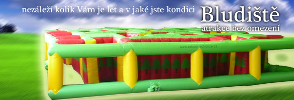 Nafukovací atrakce Bludiště