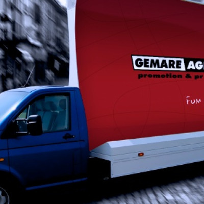 Konkávní vozy - mobilní billoard 