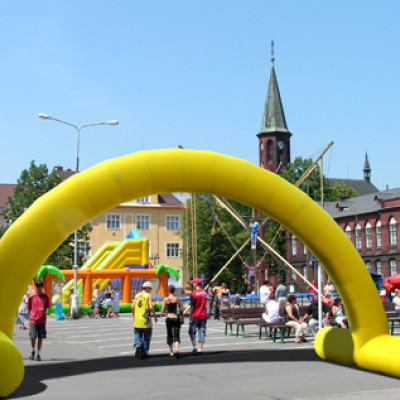 Nafukovací oblouk - žlutý