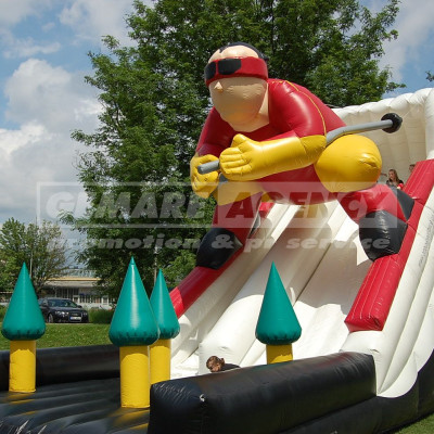 Nafukovací skluzavka Lyžař