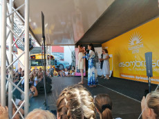 podium slunečné léto