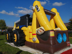 nafukovací atrakce buldozer