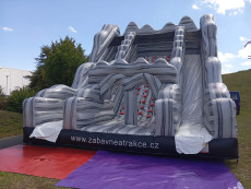 Pronájem nafukovací horolezecké steně se skluzavkou Cliffhanger