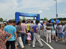 Nafukovací oblouk - modrý