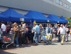 pronájem nůžkový stan