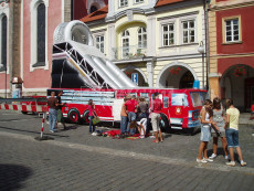 Nafukovací skluzavka Hasičské auto