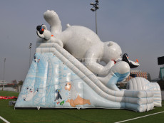 pronajem-nafukovaci-skluzavka ledni-medved