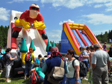 Nafukovací skluzavka Lyžař